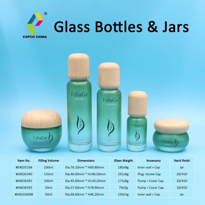 COPCO's glass bottles and jars with a luxurious look